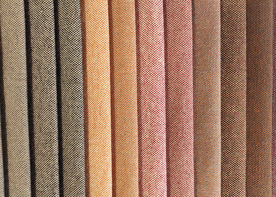 100% Polyester bọc ghế ô tô sofa vải lanh nhiều màu vải nhuộm sợi