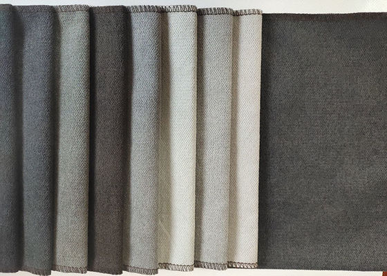 Vải sofa dệt kim ISO9001 Faux Linen Vải Polyester