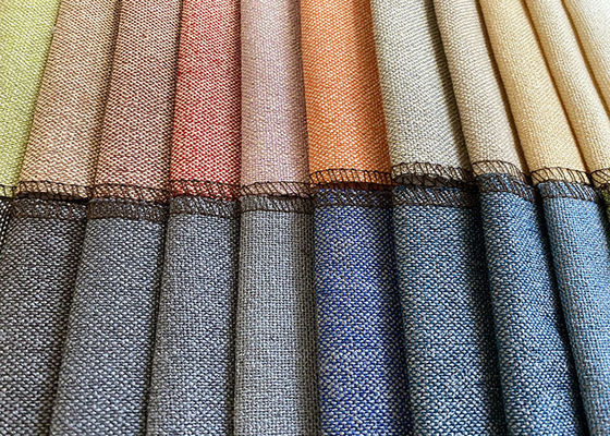 Bán chạy Vải bông lanh hữu cơ cho trang trí nội thất dệt rèm Thảm trải ghế sofa SỢI ĐÃ DYED