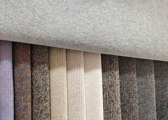 Vải bọc ghế sofa 100% Polyester Vải sợi trơn mềm Vải dệt thoi