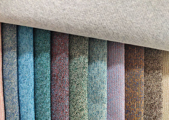 Vải bọc ghế sofa 100% Polyester Vải sợi trơn mềm Vải dệt thoi