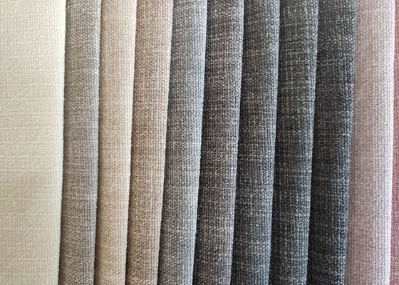 100% polyester vải lanh vải lanh nhiều màu sắc cho đồ nội thất sofa