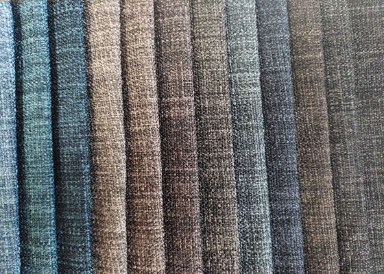 100% Polyester Linen vải nhìn cho vải bọc ghế sofa Kho hàng rất nhiều
