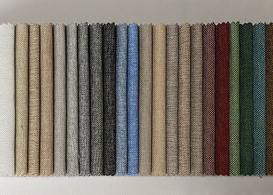 Vải Sofa Linen trơn 230gsm Vải bọc Polyester Blend