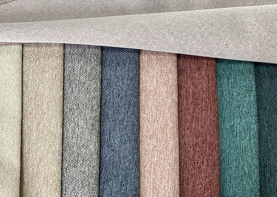 Đồ nội thất Chenille đầy màu sắc Vải dệt Polyester Linen