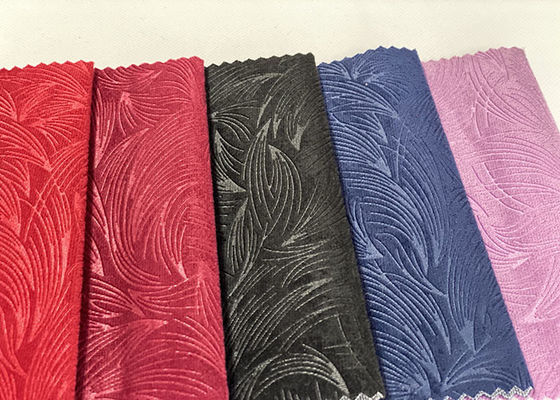 100 Polyester Vải nhung Sofa Vải bọc nhung 3D nổi