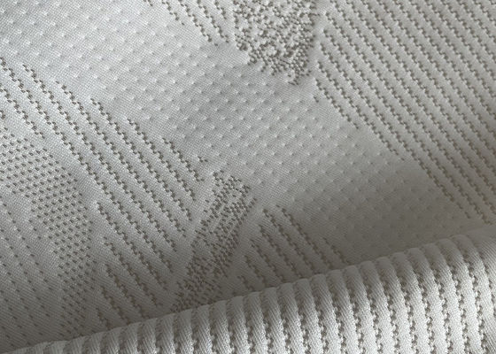 Vải nệm Polyester 250cm Vải dệt kim trắng Vải Jacquard
