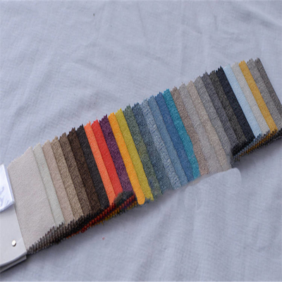 Vải dệt thoi nhuộm vải lanh 100% Polyester Dày Màu đồng nhất