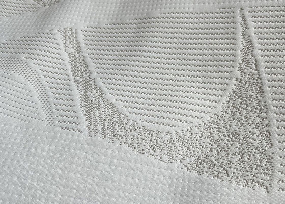Vải nệm Polyester 250cm Vải dệt kim trắng Vải Jacquard